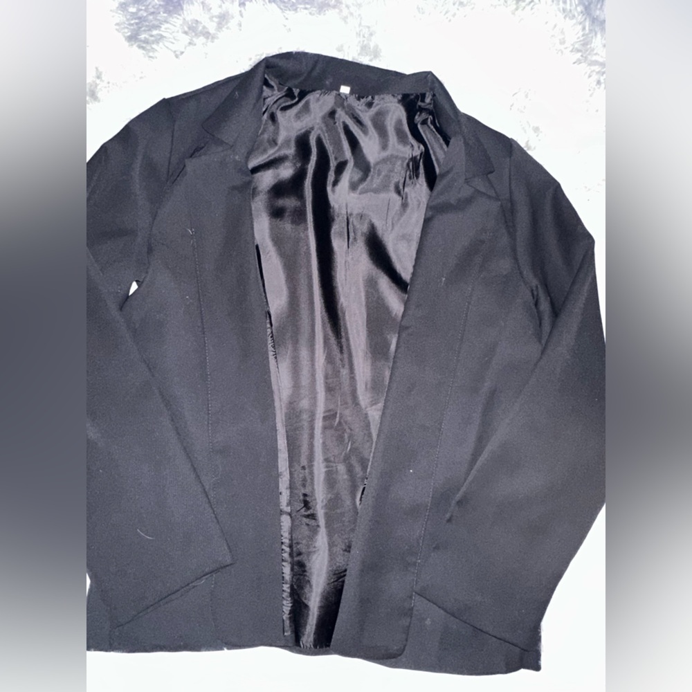 Woman’s Classic Black Blazer - Small EUC